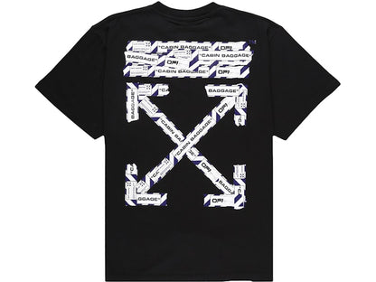 OFF-WHITE Oversized Fit Airport Tape T-shirt Black/Multicolor