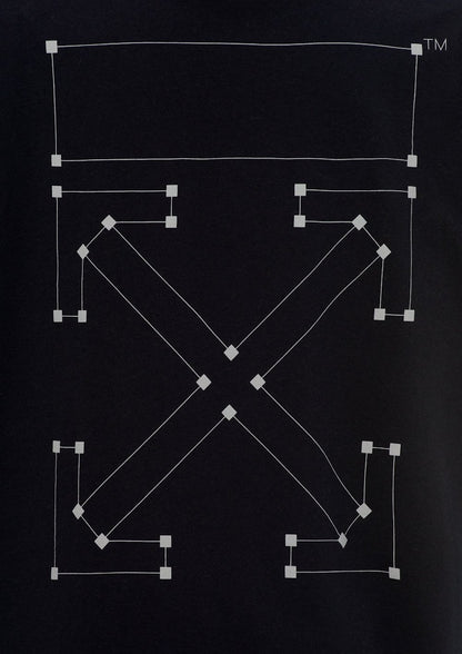 OFF-WHITE Oversized Fit Backbone T-shirt Black/White