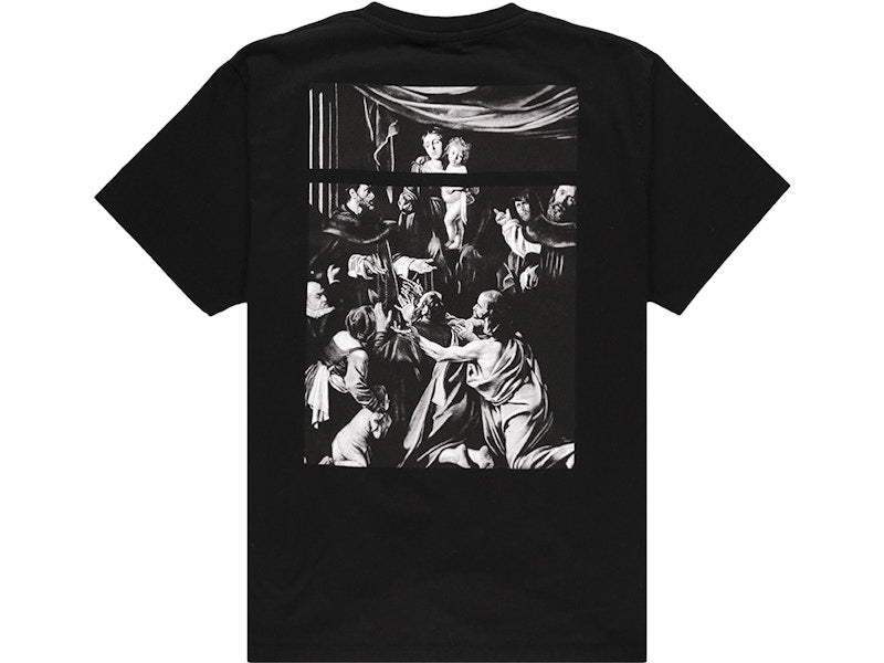OFF-WHITE Oversized Fit Caravaggio Square T-shirt Black/Multicolor