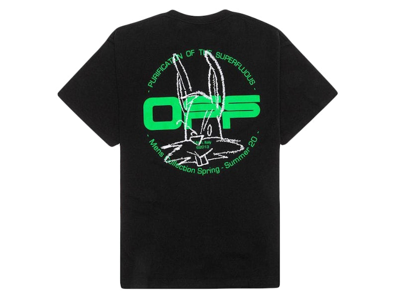 OFF-WHITE Oversized Fit Harry The Bunny T-shirt Black/Multicolor
