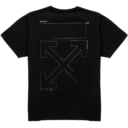 OFF-WHITE Oversized Fit Unfinished T-shirt Black/White