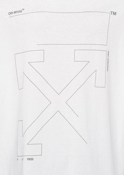 OFF-WHITE Oversized Fit Unfinished T-shirt White/Black
