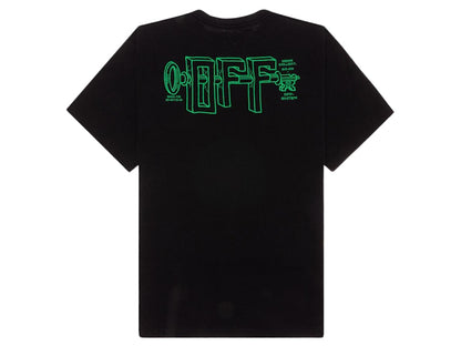 OFF-WHITE Oversized Fit Universal Key T-shirt Black/Green