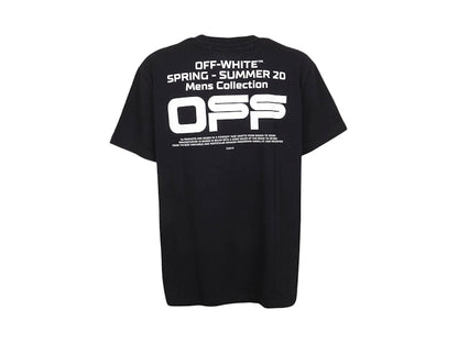 OFF-WHITE Oversized Fit Wavy Line T-shirt Black