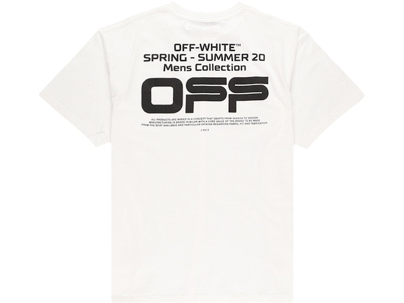 OFF-WHITE Oversized Fit Wavy Line T-shirt White