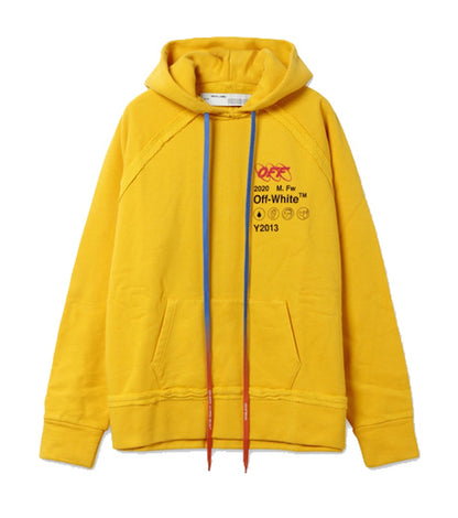 OFF-WHITE Oversized Industrial Y013 Hoodie Yellow/Black