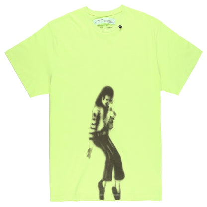 OFF-WHITE Oversized Michael Jackson Graphic Print T-shirt Fluo Yellow/Black