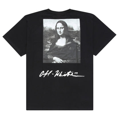 OFF-WHITE Oversized Monalisa Graphic Print T-shirt Black/White