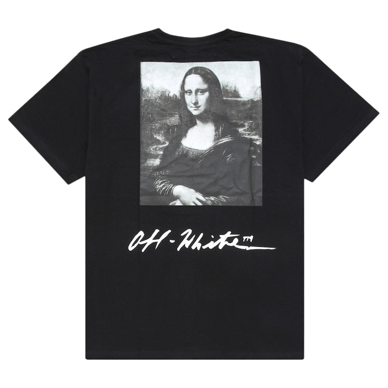 OFF-WHITE Oversized Monalisa Graphic Print T-shirt Black/White
