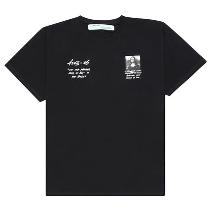 OFF-WHITE Oversized Monalisa Graphic Print T-shirt Black/White