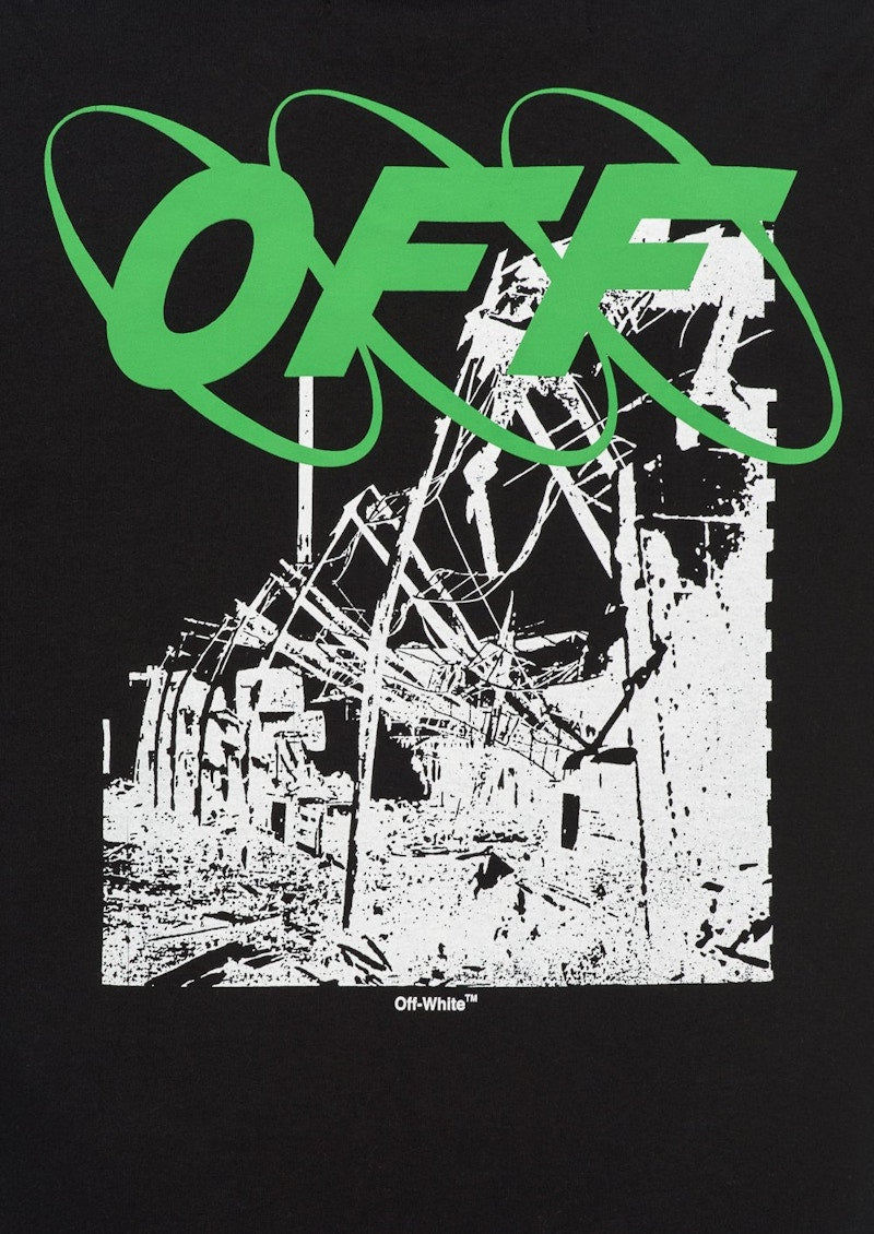 OFF-WHITE Oversized Ruined Factory T-shirt Black/White