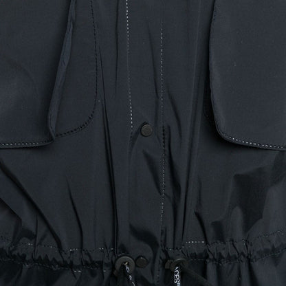 OFF-WHITE Oversized Utility Drawstring Logo Gilet Black/White