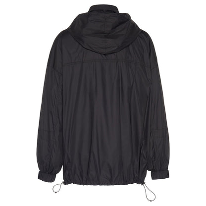 OFF-WHITE Oversized Windbreaker Jacket Black/White