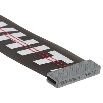 OFF-WHITE PVC Industrial Belt (SS19) Black/White