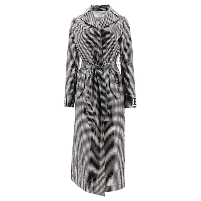 OFF-WHITE PVC Trench Coat Black