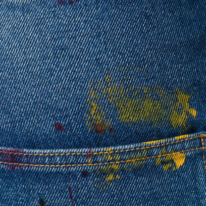 OFF-WHITE Painted Carpenter Denim Jeans Blue
