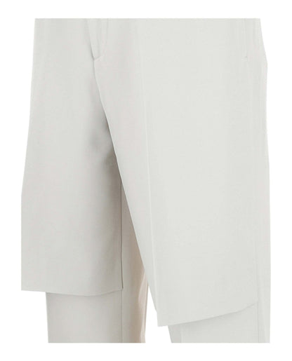 OFF-WHITE Panama Double-Layered Trousers White