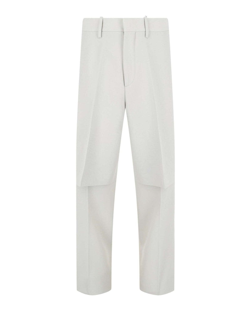 OFF-WHITE Panama Double-Layered Trousers White