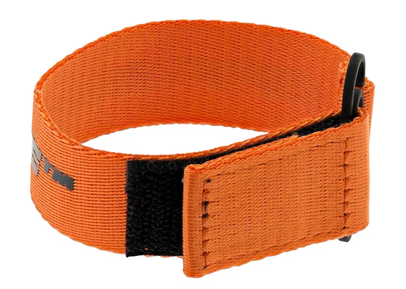 OFF-WHITE Paperclip Webbing Bracelet Orange/Black
