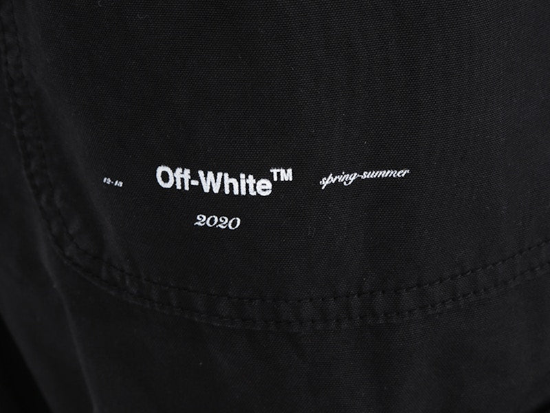 OFF-WHITE Parachute Cargo Pants Black/White