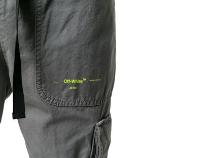 OFF-WHITE Parachute Cargo Pants Grey/Black/Green