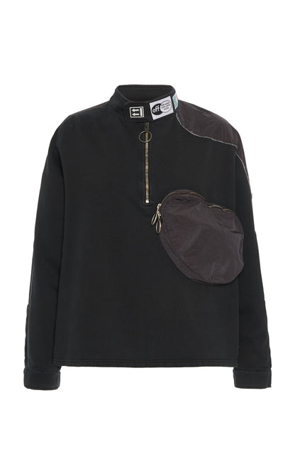 OFF-WHITE Parachute Fleece Sweatshirt Black/Black