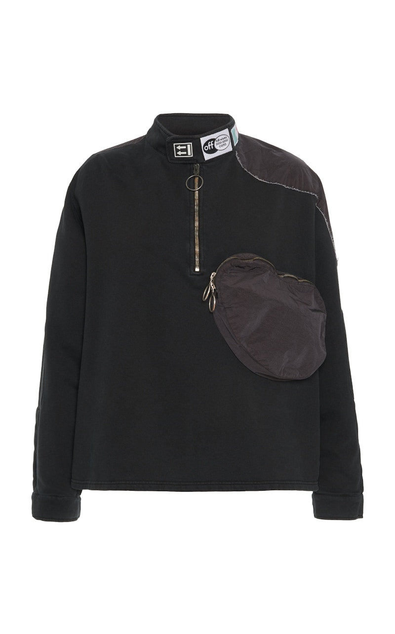 OFF-WHITE Parachute Fleece Sweatshirt Black/Black