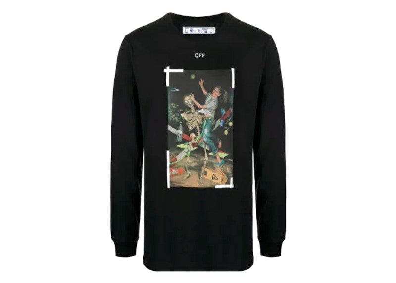 OFF-WHITE Pascal Painting L/S T-Shirt Black