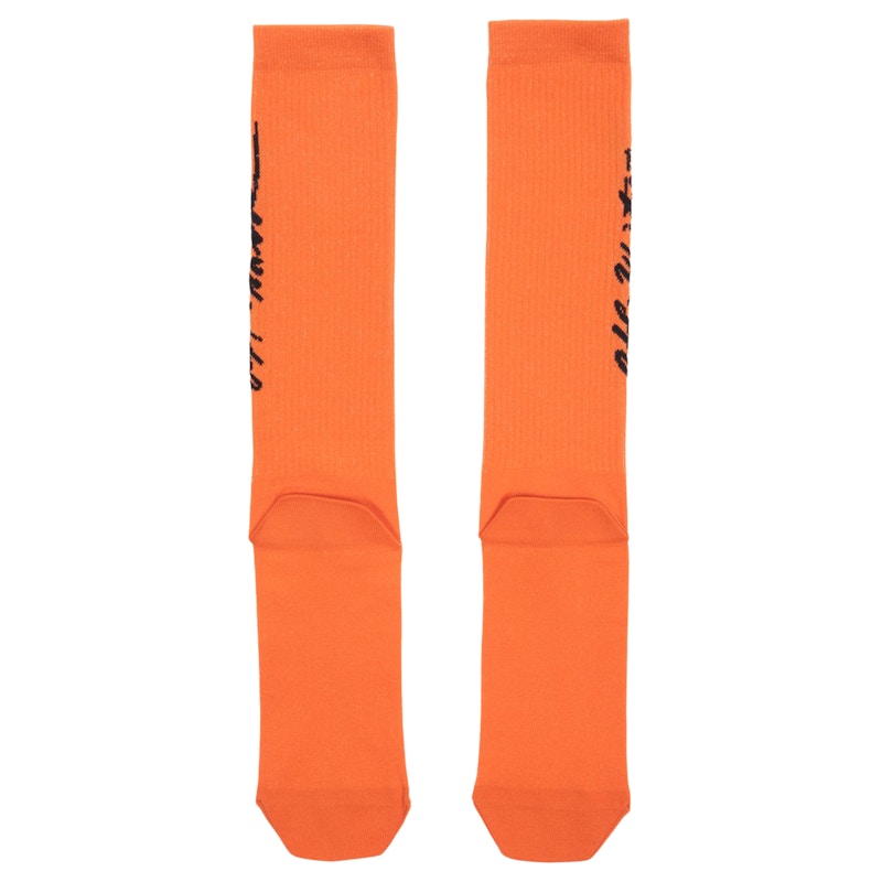 OFF-WHITE Pop Socks Orange/Black