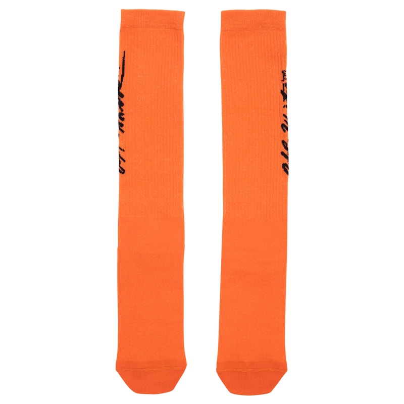 OFF-WHITE Pop Socks Orange/Black
