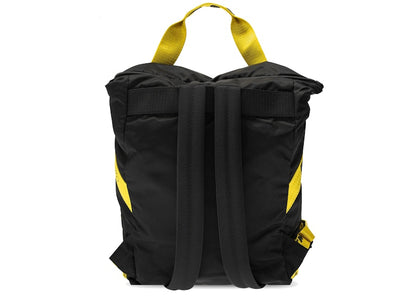 OFF-WHITE Printed Backpack Logo Applique Black/Yellow