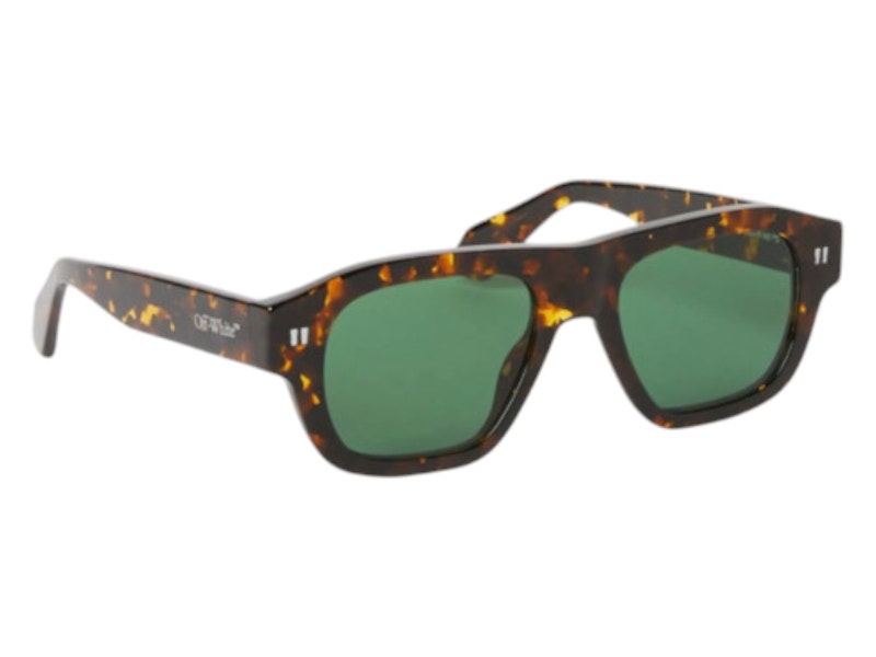 OFF-WHITE Providence Sunglasses Havana Green (OERI134F24PLA0016055-FR)