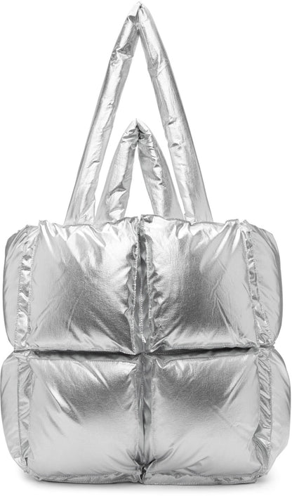 OFF-WHITE Puffy Bag Nylon Small Silver