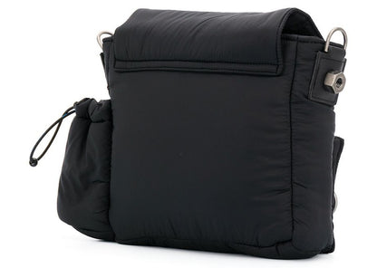OFF-WHITE Puffy Binder Clip Shoulder Bag Black