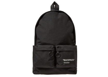 OFF-WHITE Quote Backpack Black