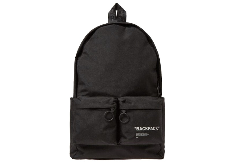 OFF-WHITE Quote Backpack Black