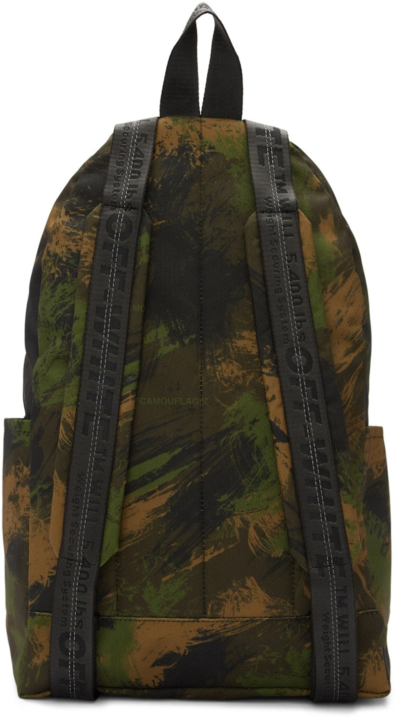 OFF-WHITE Quote Backpack Camo