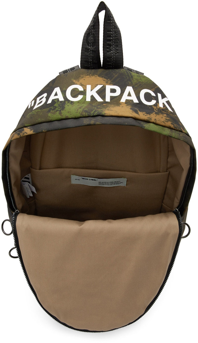 OFF-WHITE Quote Backpack Camo
