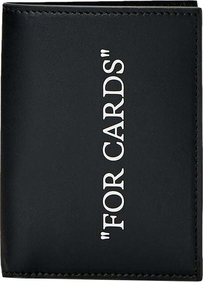 OFF-WHITE Quote Bookish Wallet Black