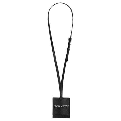 OFF-WHITE Quote Key Holder Black/White