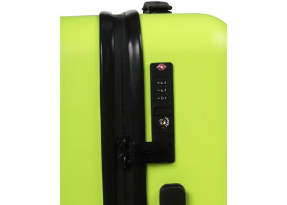 OFF-WHITE Quote Luggage "FOR TRAVEL" Fluo Yellow