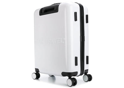 OFF-WHITE Quote Luggage "FOR TRAVEL" White/Black
