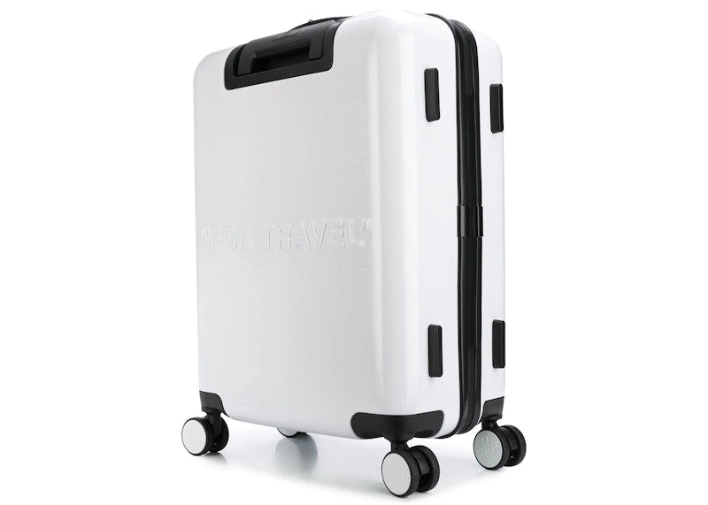 OFF-WHITE Quote Luggage "FOR TRAVEL" White/Black