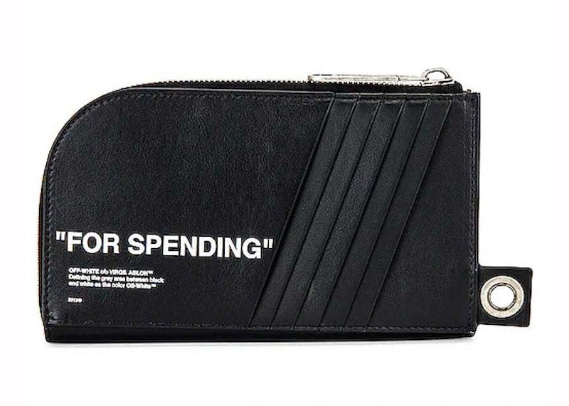 OFF-WHITE Quote Neck Pouch Black