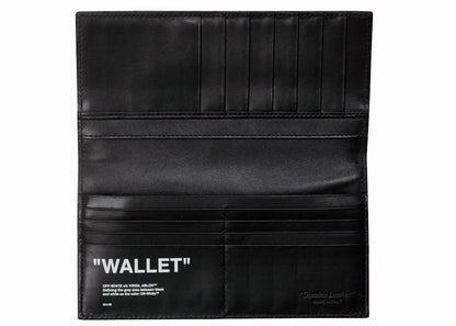 OFF-WHITE Quote Yen Wallet "WALLET" Black White