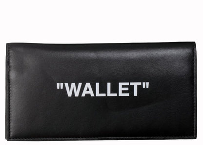 OFF-WHITE Quote Yen Wallet "WALLET" Black White