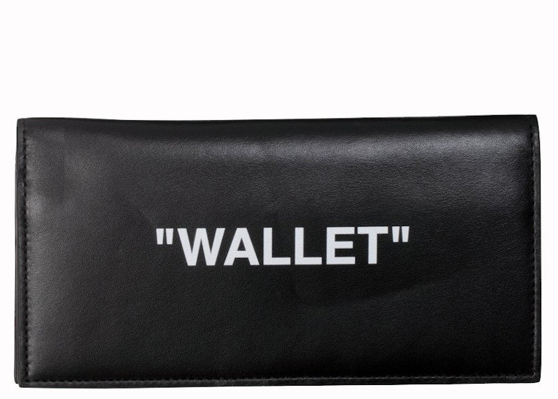 OFF-WHITE Quote Yen Wallet "WALLET" Black White
