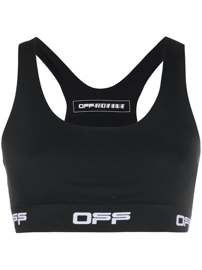 OFF-WHITE Racerback Sports Bra Black/White