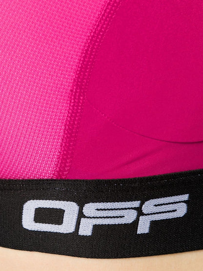 OFF-WHITE Racerback Sports Bra Fuchsia/Black