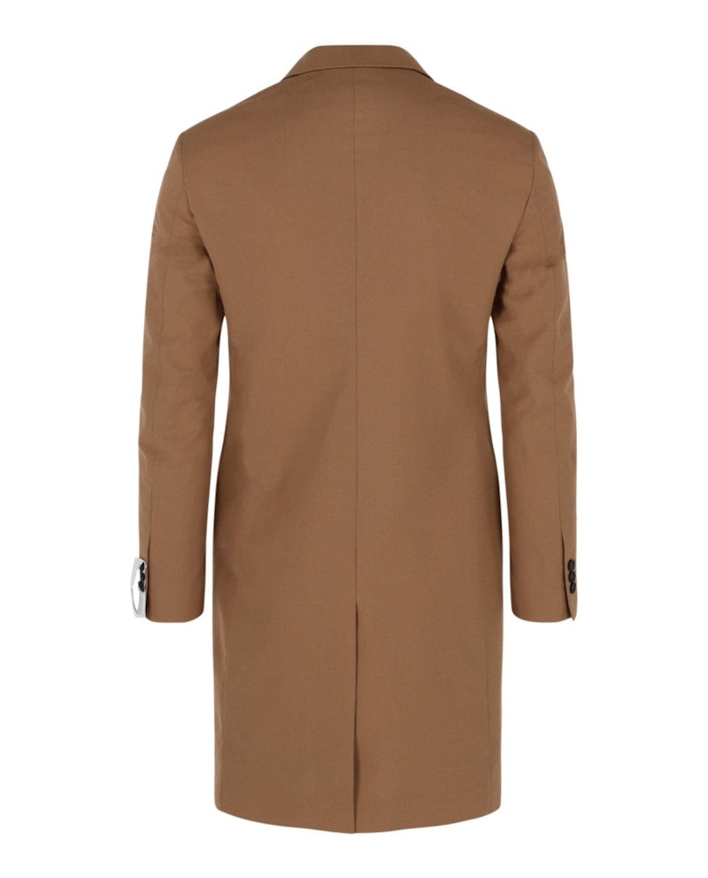 OFF-WHITE Relaxed Long Jacket Brown